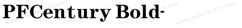 PFCentury Bold字体转换